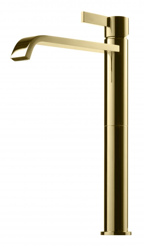 Tvättställsblandare Tapwell Arman ARM081 hög modell honey gold