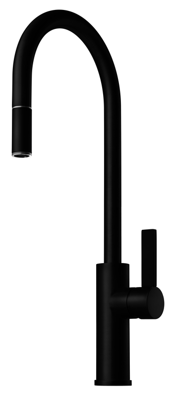 Köksblandare Tapwell Arman ARM185 med utdragbar pip mattsvart