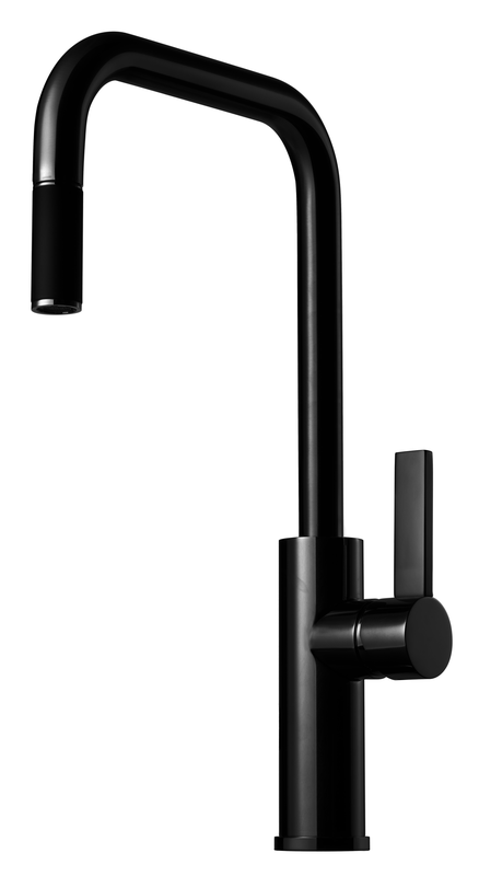 Köksblandare Tapwell Arman ARM985 med utdragbar pip black chrome