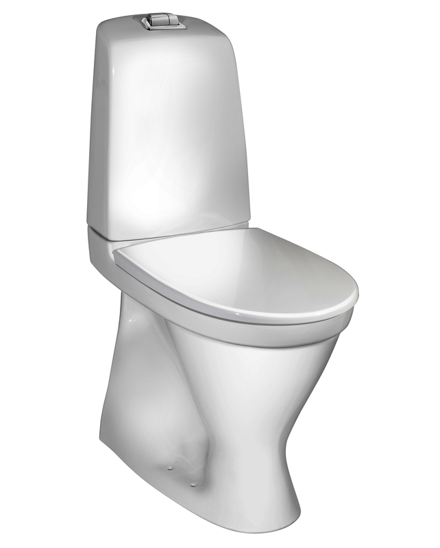 Golvstående WC Gustavsberg Nautic 1546 Hygienic Flush med ceramic plus Hög Modell