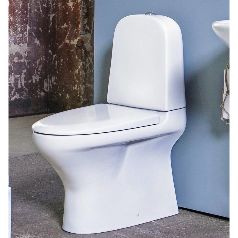 Golvstående WC Gustavsberg Estetic 8300 Hygienic Flush med skruvhål