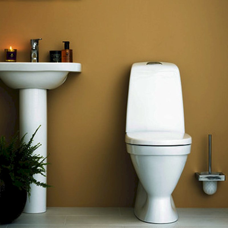 Golvstående WC Gustavsberg 1500 Hygienic Flush med ceramic plus för limning